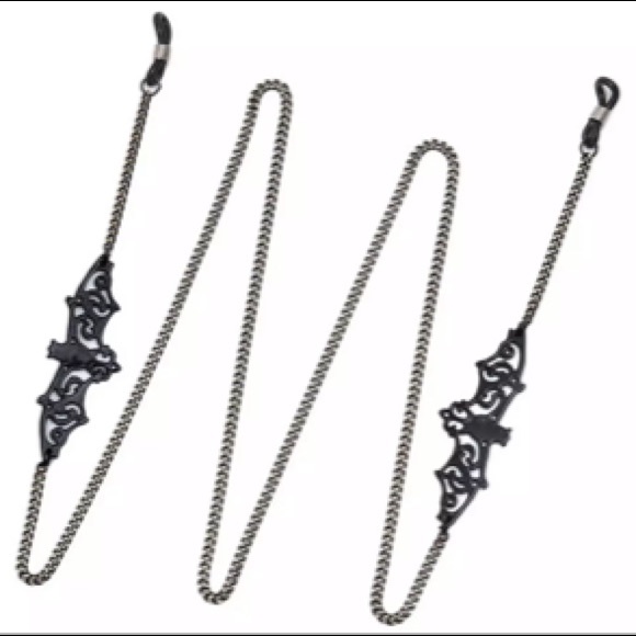 Black Bat chain for sunglasses or glasses - Picture 4 of 6